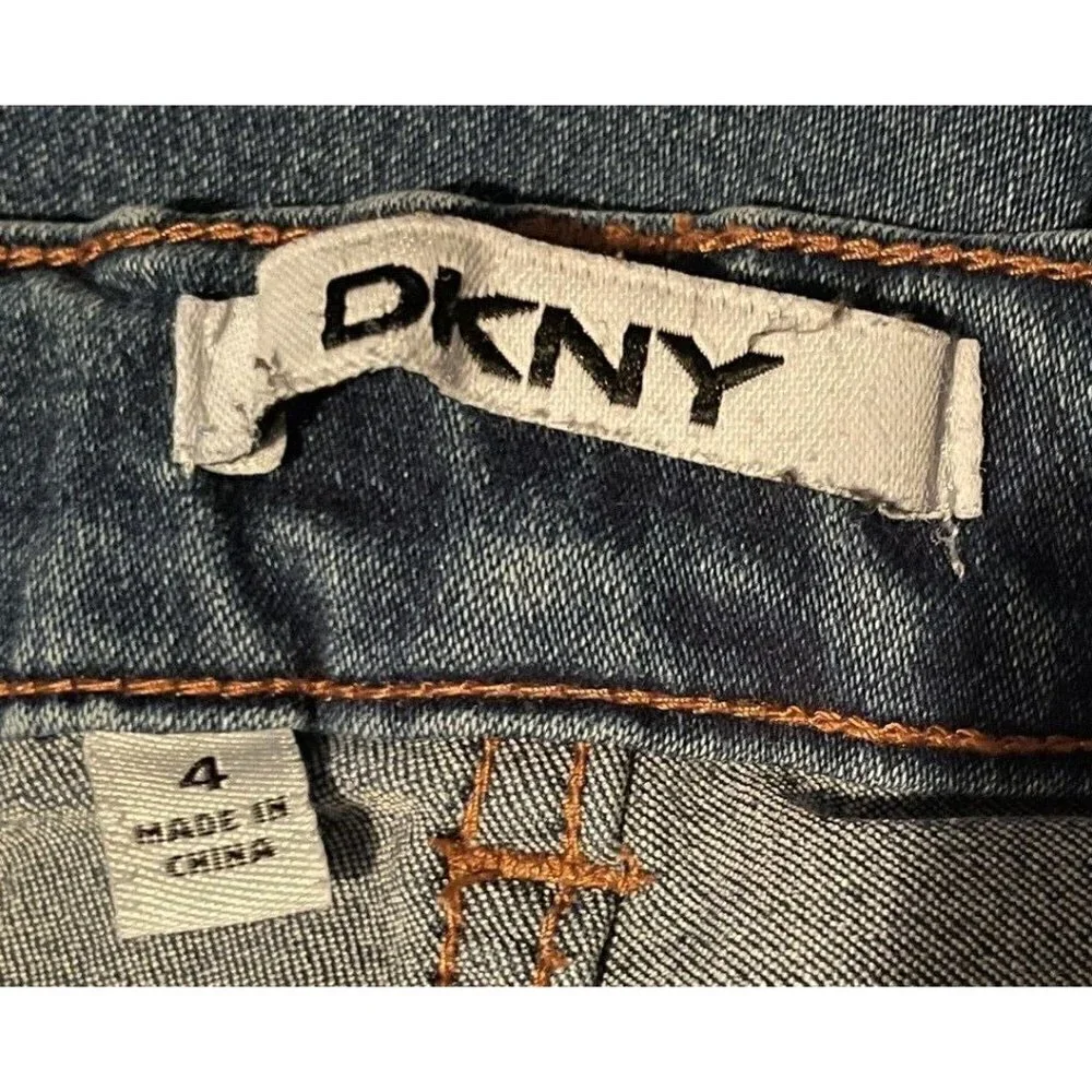 DKNY Boys Blue Skinny Jeans Size 4 with Pockets